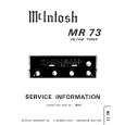 MCINTOSH MR 73 Service Manual
