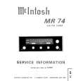 MCINTOSH MR74 Service Manual